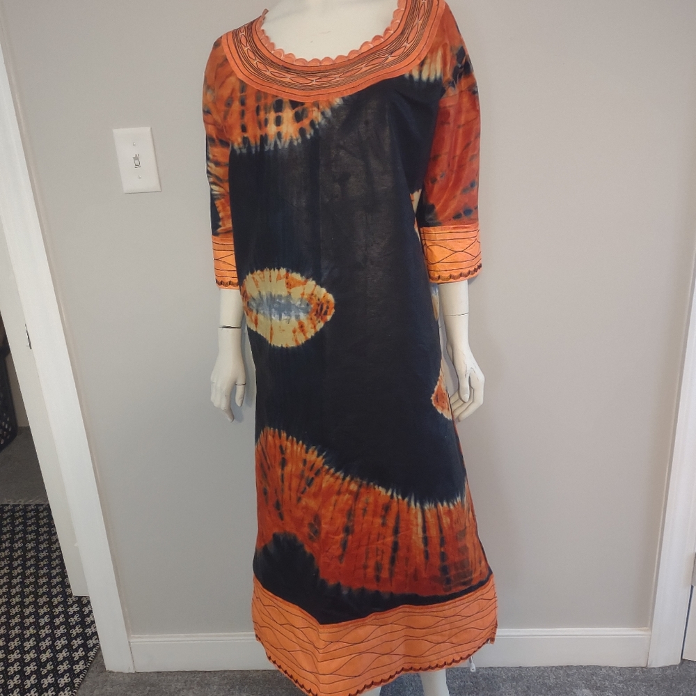 African long dress wax fabric